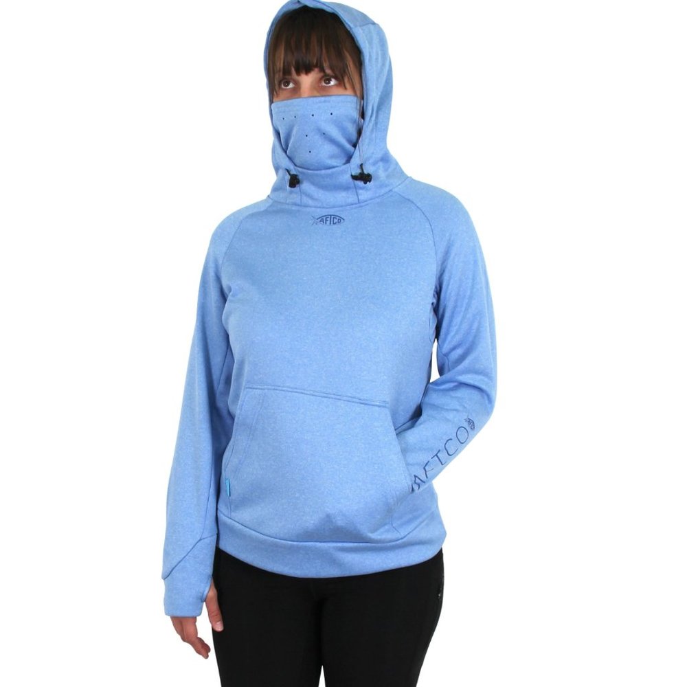Aftco - Women's Original Reaper Technical Sweatshirt - Azure Heather Blue